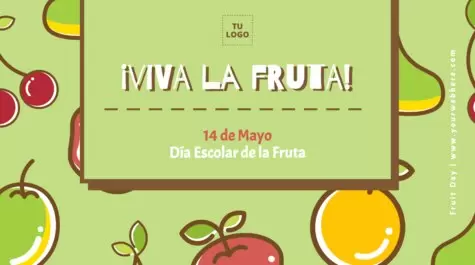 Edita un póster del Día de la Fruta