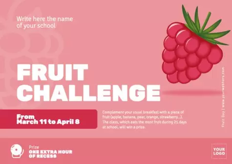 Edit a Fruit Day poster