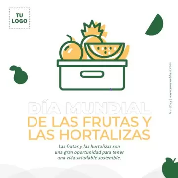 Edita un póster del Día de la Fruta