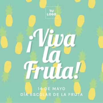 Edita un póster del Día de la Fruta