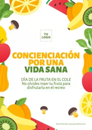 Edita un póster del Día de la Fruta