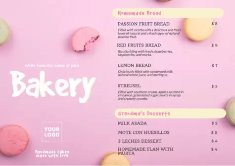 Edit a bakery poster
