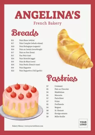 Edit a bakery poster