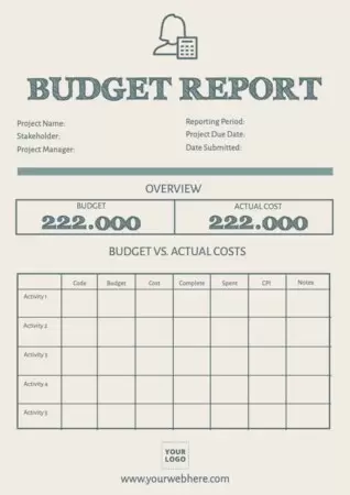 Modifier un modèle de budget