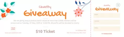 Printable Raffle Ticket Templates