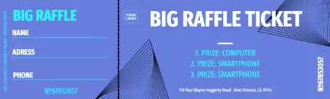 Crie um bilhete de rifa