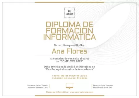 Crear mi diploma o certificado