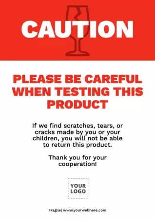 Edit a caution object poster