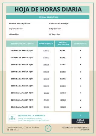 Edita una Hoja de Control Horario