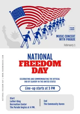 Edit a Freedom Day banner