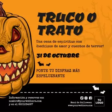 Edita un menú para Halloween