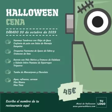 Edita un menú para Halloween