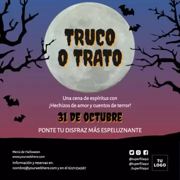 Edita un menú para Halloween