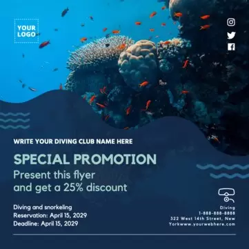 Edit a diving banner