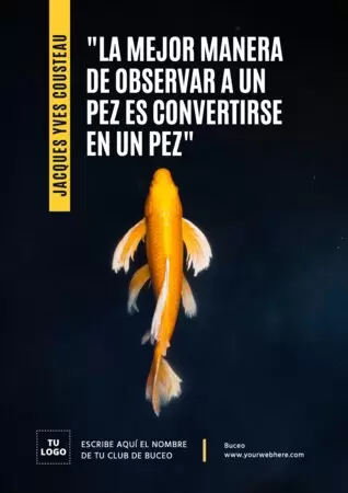 Edita un banner de buceo