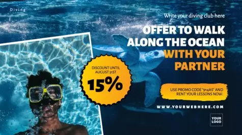 Edit a diving banner