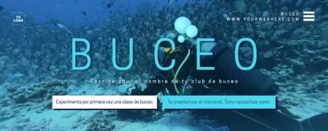 Edita un banner de buceo