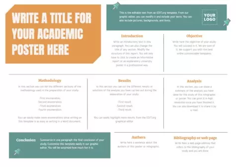 Edit an academic poster sample