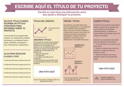 Edita un póster de investigación