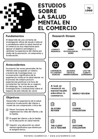 Edita un póster de investigación