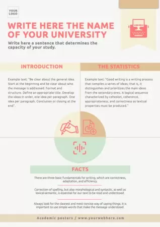 Edit an academic poster sample