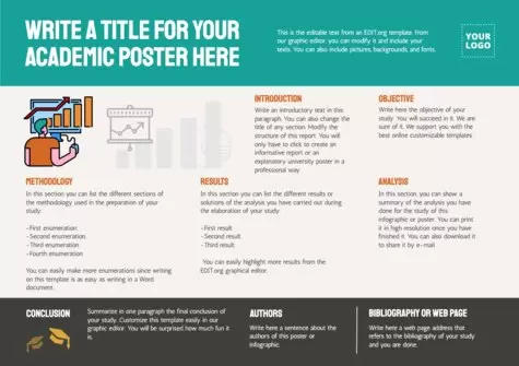 Edit an academic poster sample