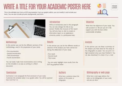 Edit an academic poster sample