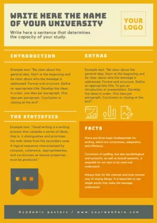 Edit an academic poster sample