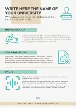 Edit an academic poster sample