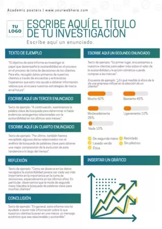 Edita un póster de investigación