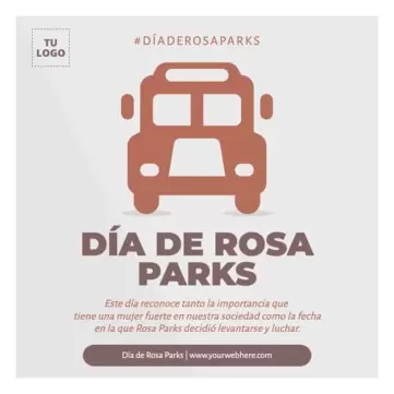 Edita un flyer de Rosa Parks