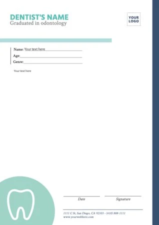 Edit a blank prescription form