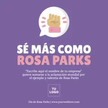 Edita un flyer de Rosa Parks
