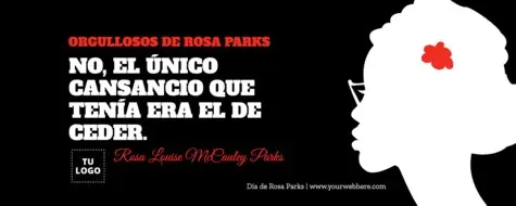 Edita un flyer de Rosa Parks