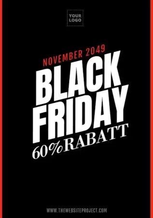 Bearbeite eine Black Friday Vorlage