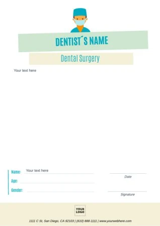 Edit a blank prescription form