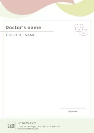 Edit a blank prescription form