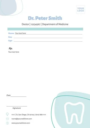 Edit a dentist template