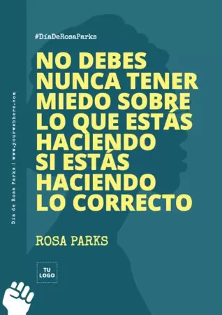Edita un flyer de Rosa Parks