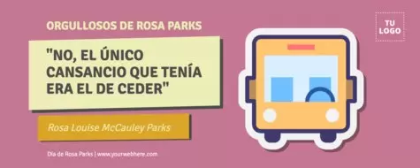 Edita un flyer de Rosa Parks