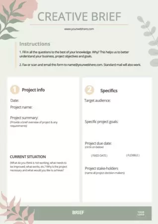 Een creatieve briefing bewerken