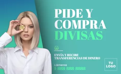 Edita un banner sobre cambio de moneda