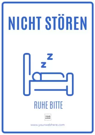 Bearbeite ein Bitte nicht stören Schild