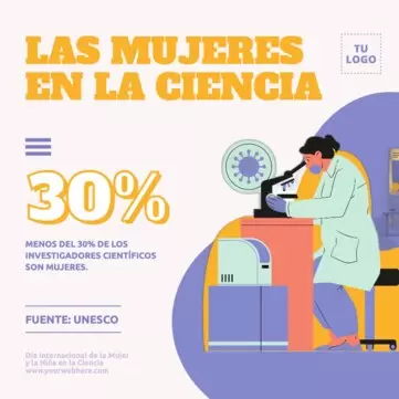 Edita un folleto de Mujeres Científicas