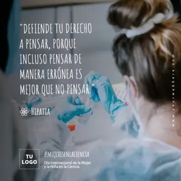 Edita un folleto de Mujeres Científicas