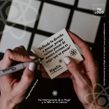 Edita un folleto de Mujeres Científicas