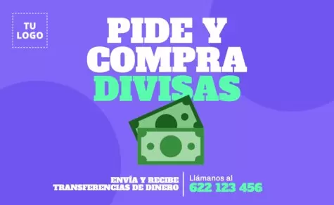 Edita un banner sobre cambio de moneda