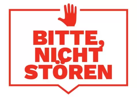 Bearbeite ein Bitte nicht stören Schild