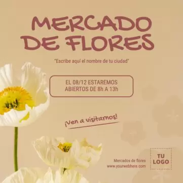 Edita un cartel de flores