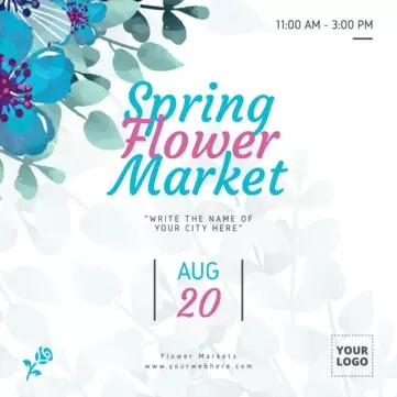Edit a Flower Market banner